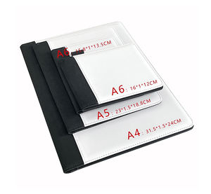 A4/A5/A6 custodia per Notebook in pelle portatile per sublimazione <span class=keywords><strong>appunti</strong></span> in tela per Notebook promozionali - Product Image 1