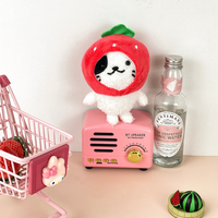 Peluche mignonne et adorable Fruit Story, poupée chapeau de fruit, porte-clés