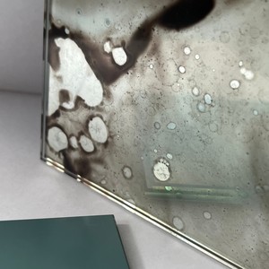 צרפתית עתיקה סלון מראה וינטג 'עבור עיצוב פנים יוקרתי, ציר מראה באורך מלא עם דפוס נוזל - Product Image 5