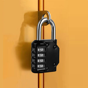 Candado de combinación de 4 dígitos para exteriores, candado impermeable para escuela, gimnasio, candado de equipaje - Product Image 4