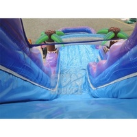 Toboggan gonflable de surf de 20 pieds avec piscine amovible en PVC, usage commercial extérieur