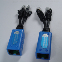 CCTV dos cámaras IP Power over Ethernet módulo pasivo probador adaptador divisor POE extensor