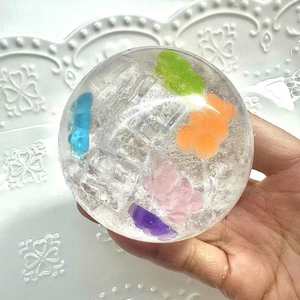 NEW Instagram Elegant Transparent Ball Series <b>Squishy</b>-Bouncy Soft Stress Relief Quiet Fidget Toy for Teens&Adults Pocket Therapy - Product Image 1