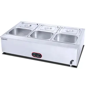 Stainless Steel Electric Bain-Marie Counter top Buffet food Warmer