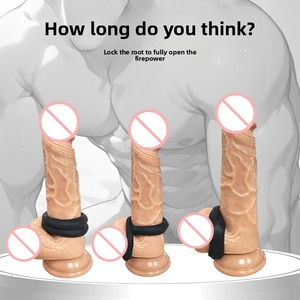 حلقة قضيب مزدوجة من السيليكون من SexBay، حلقة للقضيب لتعزيز الانتصاب وتأخير القذف، مقاومة للماء 100% بمعيار IPX7، لون أسود |   مثالي للعلاقة الحميمة - Product Image 2