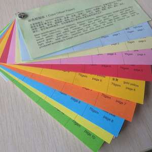 กระดาษออฟเซ็ต/กระดาษปอนด์ ไม่มีส่วนผสมของไม้ สีแดง/เหลือง/เขียว/ชมพู หนา 55-150 แกรม - Product Image 6