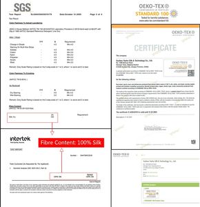 Nouvelle housse d'<span class=keywords><strong>oreiller</strong></span> en soie naturelle avec logo brodé 6a grade 16/19/22/25/30 Momme - Product Image 2