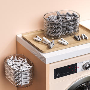 Clips Multifuncionales para Ropa, Grises y Blancos, Rectangulares, Duraderos, Organizador de Almacenamiento para Uso Doméstico y de Lavandería - Product Image 1