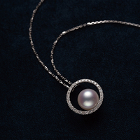 Collier avec pendentif en perle vintage pour femme, design de mode de luxe personnalisé, chaîne S925