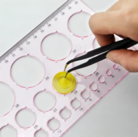 Kit d'outils Quilling avec règle modèle d'artisanat en papier moules en résine époxy pour cercle taille Quilled Creat outil pour papier et papier artisanat