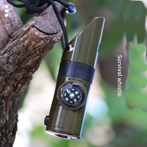 أداة متعددة الوظائف للبقاء على قيد الحياة في الهواء الطلق من IRONDONKEY، بوصلة محمولة للطوارئ مع عدسة مكبرة ومصباح ومؤشر حرارة وصفارة - Product Image 2