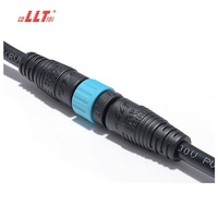 LLT 110V 10A Fiche mâle femelle étanche 3 4 5 6 8 Pin Cable Wire Circular Waterproof M12 Connector