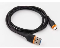 Kabel Data Android Micro USB 2A Bahan PVC Merek XB Grosir, Konduktor Tembaga Berlapis Timah, Pelapis Dalam Dua Warna, Untuk Ponsel