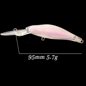 เหยื่อปลอมแบบลอยน้ำ T-9001 ขนาด 95 มม. น้ำหนัก 5.7 กรัม ทำจากพลาสติกแข็ง ภายในมีเลเซอ<span class=keywords><strong>ร์</strong></span> ไม่ได้ทาสี สำหรับตก<span class=keywords><strong>ปลา</strong></span>แบส <span class=keywords><strong>ปลา</strong></span>เทราต์ <span class=keywords><strong>ปลา</strong></span><span class=keywords><strong>คา</strong></span><span class=keywords><strong>ร์</strong></span>พ - Product Image 2