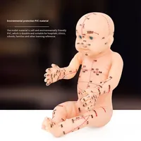 Modèle de poupée d'entraînement au massage pour enfants, modèle de points d'acupuncture du corps entier, PVC réaliste, 50 cm, formation au massage pour bébés, maternité, enseignement