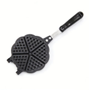 <span class=keywords><strong>Gaufrier</strong></span> manuel antiadhésif en forme de cœur, plaque en aluminium pour usage domestique, compatible gaz - Product Image 4