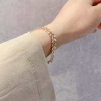 Trois pièces en acier inoxydable blé oreille forme perle or boucles d'oreilles Bracelet collier bijoux accessoires ensemble pour femme