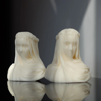Moule en silicone GC Veiled Maiden Lady Bust pour bougies parfumées - Moules en silicone pour la fabrication de bougies