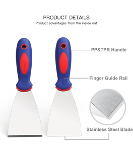 Outil <span class=keywords><strong>de</strong></span> <span class=keywords><strong>peintre</strong></span> personnalisé, couteau à mastic en acier inoxydable, <span class=keywords><strong>grattoir</strong></span> flexible pour le ruban adhésif et le raclage <span class=keywords><strong>de</strong></span> la peinture et du plâtre - Product Image 6