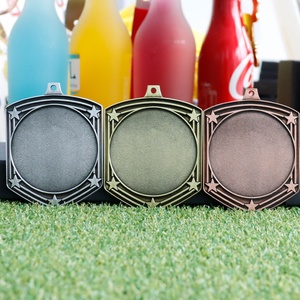 เหรียญรางวัลกีฬาโลหะสีทอง 3 มิติ แบบเปล่า ขายส่ง - Product Image 4