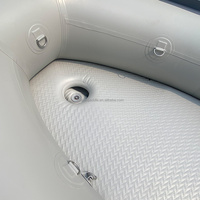 Bateau à moteur gonflable en caoutchouc de 3 m, bateau de pêche en PVC de 0,7 mm d'épaisseur avec pont pneumatique pour la navigation sur rivière et lac