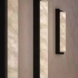 Modern <b>Wall</b> Lamp Bedroom Living Room Corridor Hotel Minimalist Luxury Alabaster Wood LED High Quality Art <b>Sconce</b> - Product Image 4
