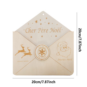 Decorazioni Natalizie <span class=keywords><strong>in</strong></span> <span class=keywords><strong>Legno</strong></span> Stile Bohémien, Babbo <span class=keywords><strong>Natale</strong></span>, Renna, Albero di <span class=keywords><strong>Natale</strong></span>, Lettere <span class=keywords><strong>in</strong></span> <span class=keywords><strong>Legno</strong></span> Decorate - Product Image 6