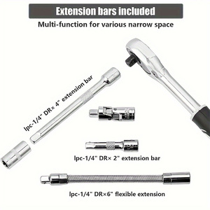 46pcs Car Repair Tool Kit Ratchet <b>Torque</b> Wrench Spanner Screwdriver Socket <b>Set</b> Tools Kit Auto Repairing Tool Mech - Product Image 3