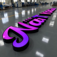 Enseigne extérieure étanche en lettres 3D pour devanture de magasin, enseigne de restaurant, enseigne commerciale extérieure personnalisée à LED pour entreprises
