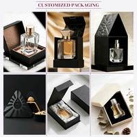 Flacon de parfum rechargeable unique personnalisé 30ml 50ml 100ml Flacon de parfum en verre de luxe vide avec emballage boîte