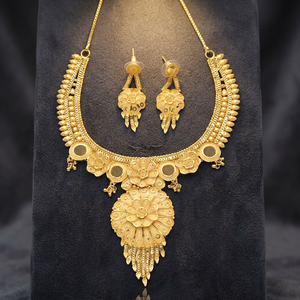 Wholesale 14K 18K 24K Gold Filled Forming Short Necklaces, Traditional Jewelry, Fashion Necklaces, Brass Gold Plated Jewelry Set - Product Image 1