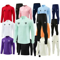 Seragam Klub Sepak Bola Tracksuit Bernapas Cepat Kering 100% Poliester Pria Dewasa Grosir