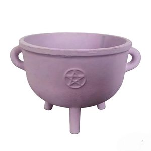 Caldero de Hierro Fundido con Pentáculo de Colores para Decoración de Halloween - Product Image 2