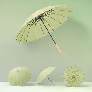Parapluie pliant 3 sections 8K en gros, prix abordable, design couleur unie, promotionnel - Product Image 3