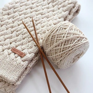 Fil à tricoter épais Cynthia en coton laitier pour crochet, fil à tricoter à la main 100 % acrylique pour pull de bébé - Product Image 4