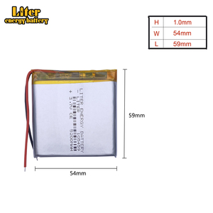 3.7V Polymer Pin Lithium 105459 <span class=keywords><strong>5200mAh</strong></span> Lipo điện thoại di động cung cấp pin y tế thiết bị giám sát - Product Image 2