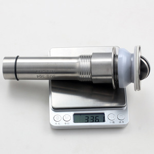 Juego de desagües de acero inoxidable, 80 mm de diámetro exterior, rosca abatible, anticorrosión, para lavabos - Product Image 2