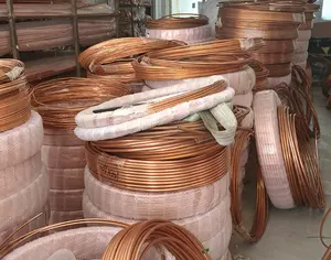 T2 Copper Coil Pipe For Air Conditioner Copper Tube Outer Diameter 12mm Wall Thickness 1.5mm Soft Copper Pipe