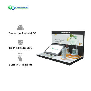 Soporte de exhibición de acrílico cosmético inteligente con pantalla de vídeo de 10,1 pulgadas con retroiluminación LED Soporte de exhibición de perfume de mesa inteligente - Product Image 3