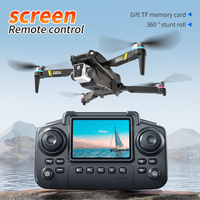 Drone K13Max 4K HD à double objectif, positionnement par flux optique, vol stable, suivi de précision, pliable, WiFi, écran, télécommande