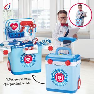 Chengji Jouet <span class=keywords><strong>Docteur</strong></span> Doctor Cart Pretend Play Set Medical Kit Toys Children Play House Handbag Medical Doctor Toy Set - Product Image 6