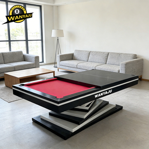 Tavolo da <span class=keywords><strong>Biliardo</strong></span> in Legno Massello di Lusso Personalizzato, Stile Moderno con Piano in Ardesia e Tasche, <span class=keywords><strong>Dimensioni</strong></span> Standard - Product Image 1