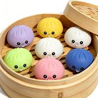 Jouets anti-stress respirants en forme de boulettes et de petits pains mignons, livraison rapide, pour enfants et adultes