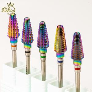 标志定制F <span class=keywords><strong>M</strong></span> C XC 2XC锥形圆顶安全专业碳化钨Efile彩虹龙卷风钉子毛刺钻头 - Product Image 3