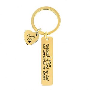 Decoration Keychains Shiny Stainless Steel Keyring Graduation Gifts Keychain - Product Image 1