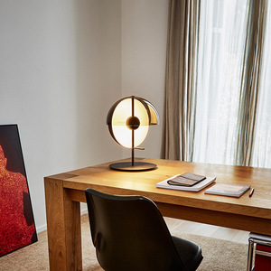 Nordic Art Creative Designer <b>Table</b> Lamp Personalized Hemispherical <b>Bedside</b> Lamp for Living Room Bedroom Oval Shade AC Power - Product Image 2