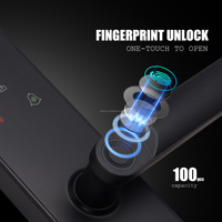 Serrure de porte intelligente WAFU ODM OEM WF-X8-Camera Tuya avec empreinte digitale, Wi-Fi et caméra pour portes en bois et en aluminium
