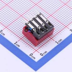 BA04GR DIP Switch Through hole Component (THT) Switch Single Pole Single Throw 4 2.54mm 25mA - Product Image 2