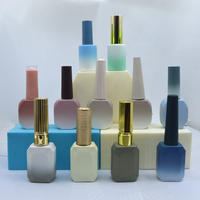 Bouchon automatique vide avec brosse carrée pour vernis à ongles Uv, pièces, flacons de vernis à ongles, Super qualité, 15ml
