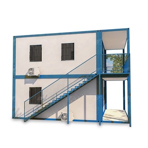 Giá Thấp Prefab Hai Tầng Duplex 20 Chứa Chân Nhà Cách Nhiệt Kit Thái Lan Bảng Điều Chỉnh Nhà Cho Các Lớp Học - Product Image 2